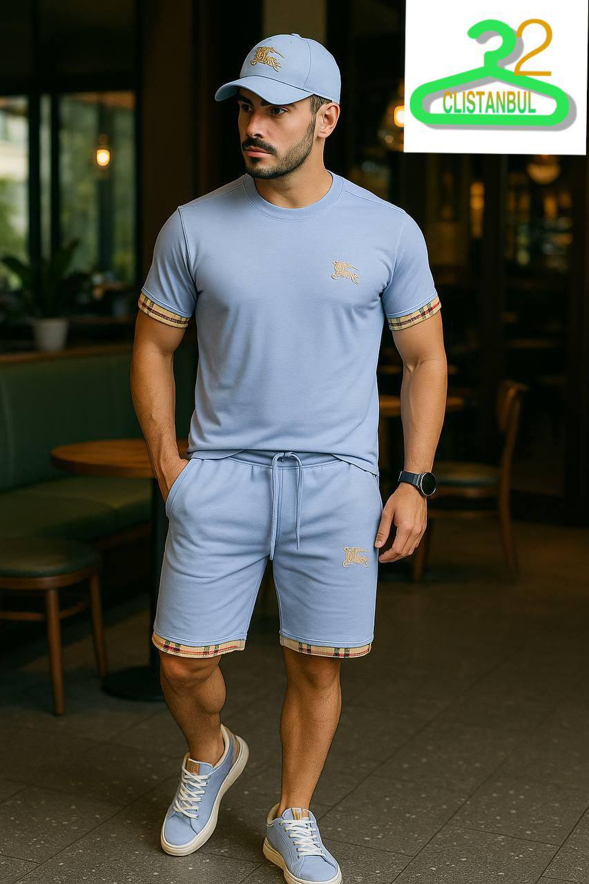 Burberry Style Blue Set