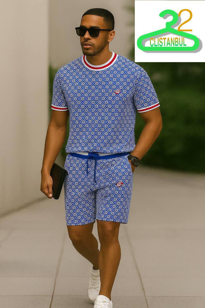Ellesse Blue Pattern Set