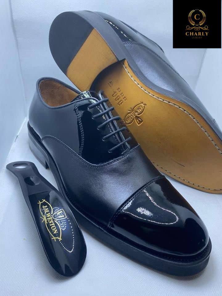 John Lobb Patent Cap Toe Oxford