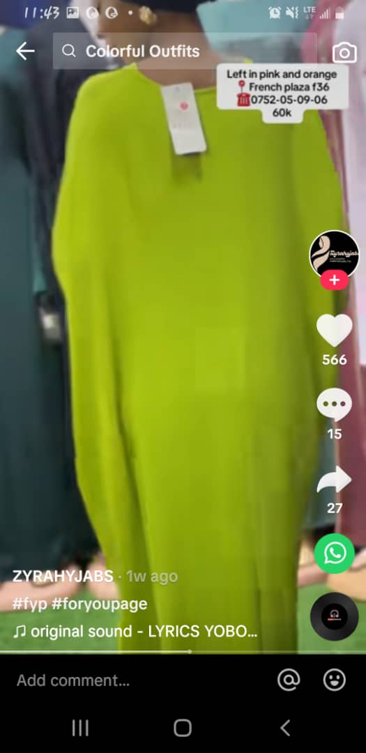 Lime Green Simple Dress